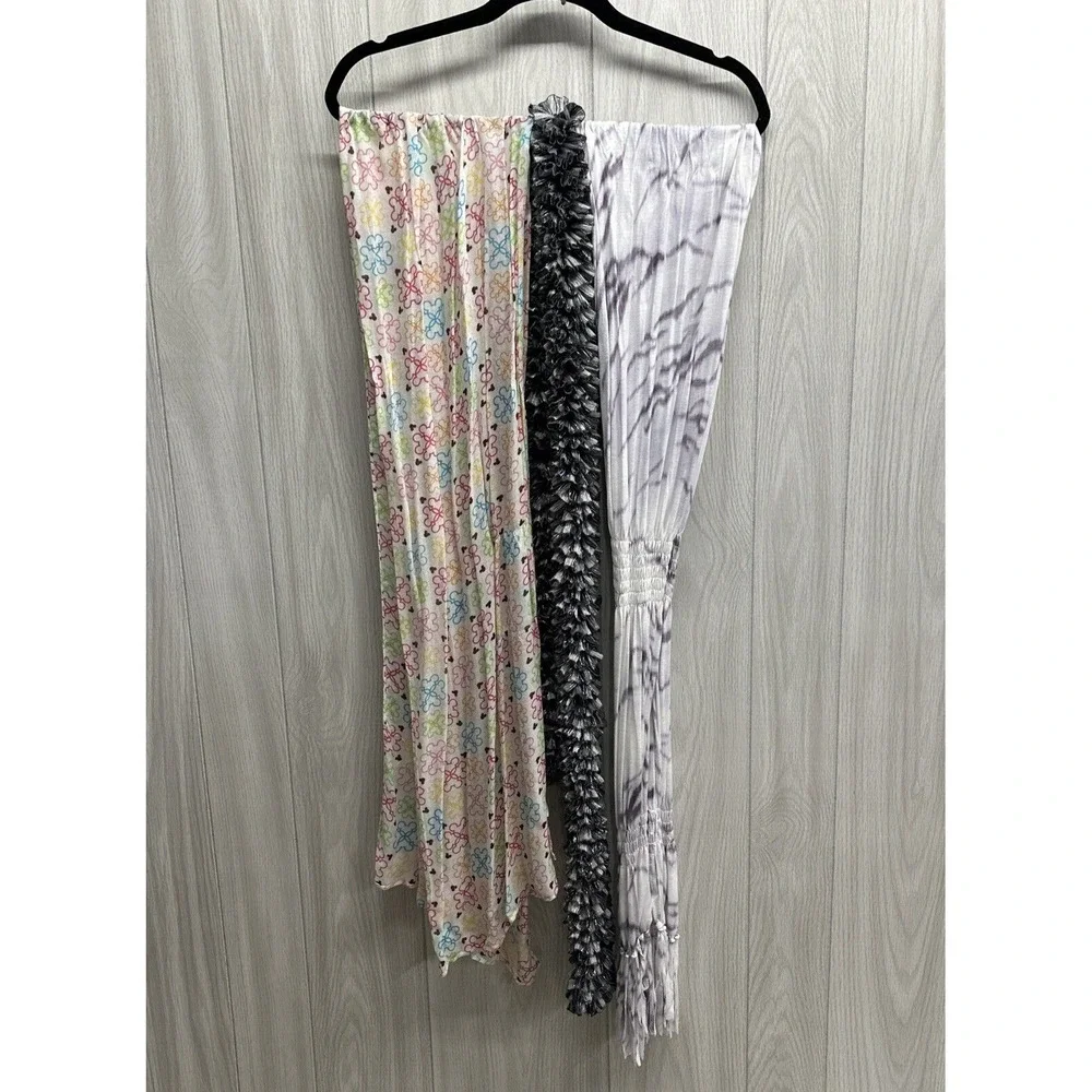 Scarf Custom‎ Bundle (Set of 3) Various Patterns, Materials & Lengths - Set A